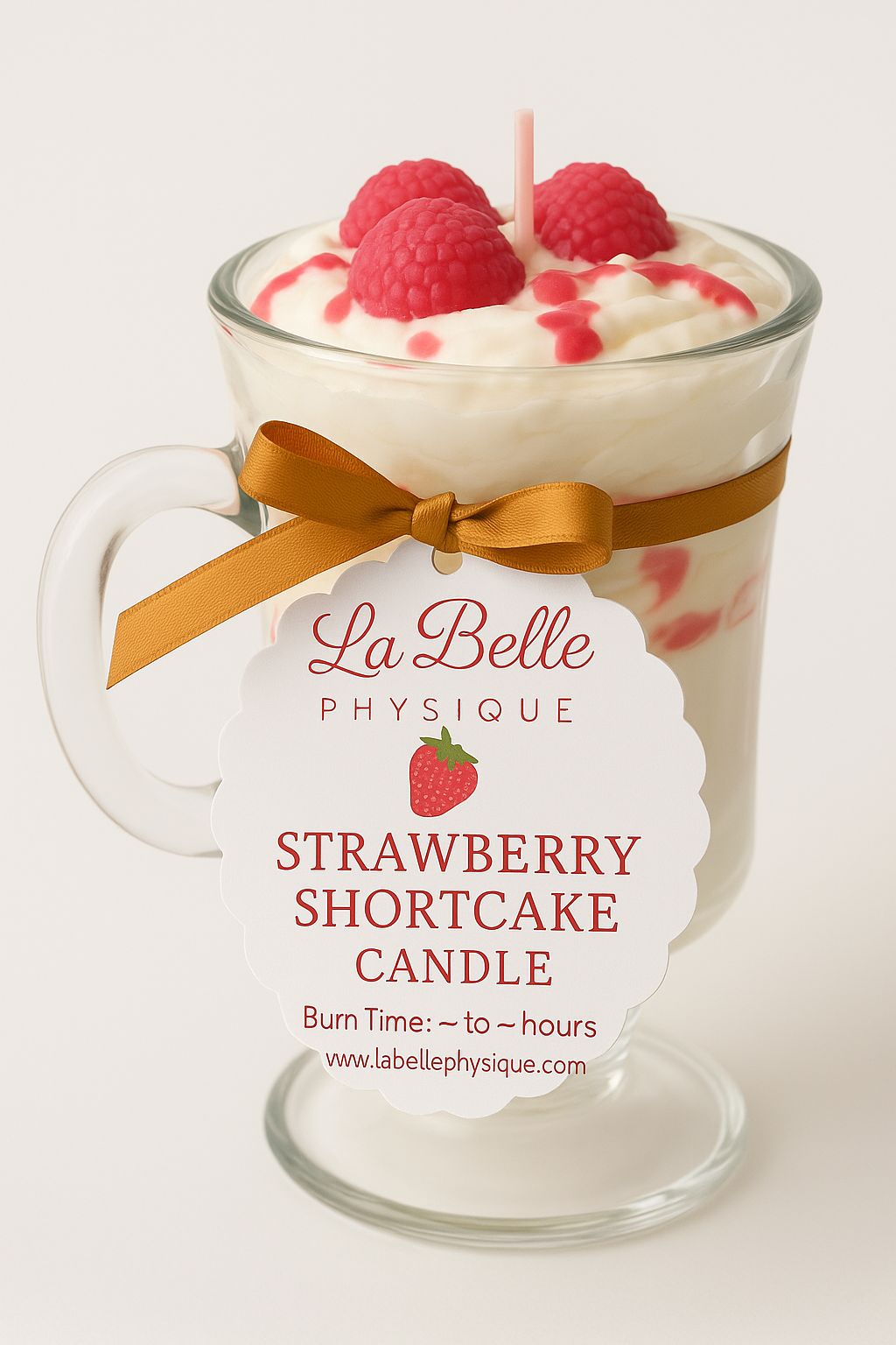 Indulge in the sweetness of our Strawberry Shortcake Candle