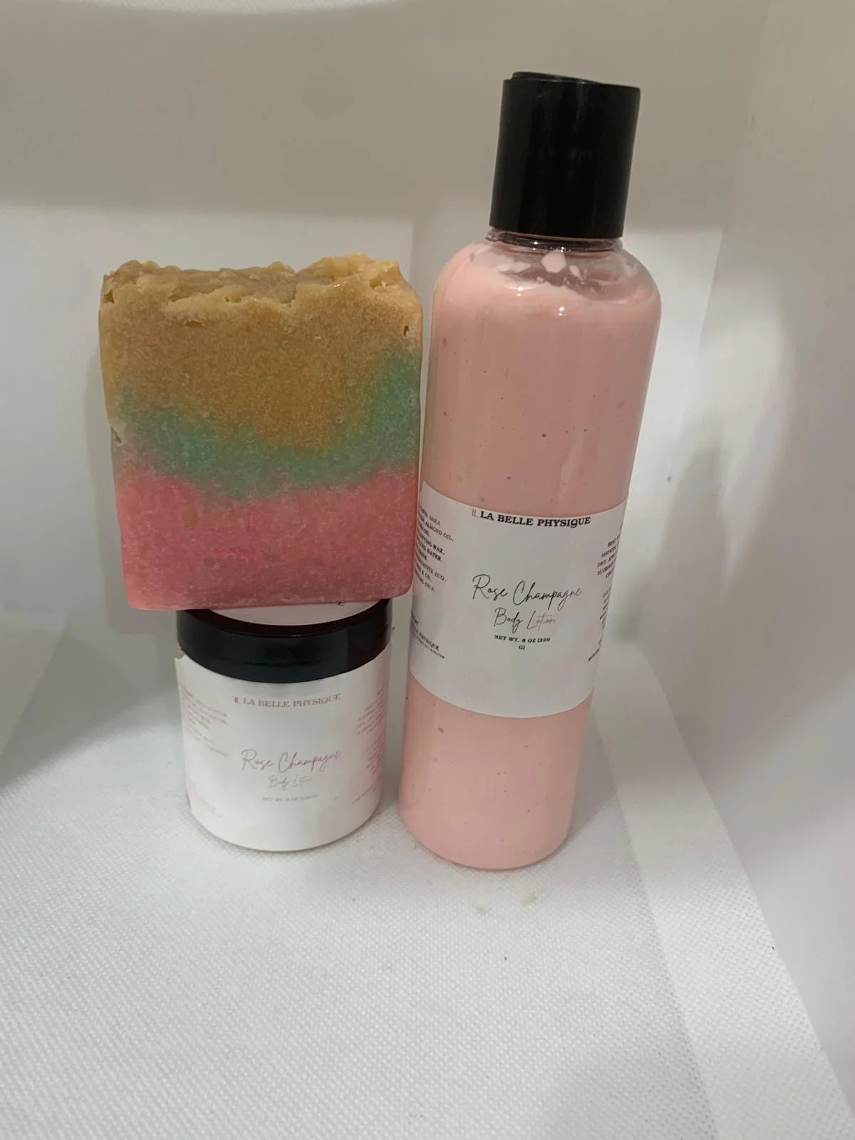 RADIANT BLISS SET: ROSE CHAMPAGNE LOTION & BAR SOAP