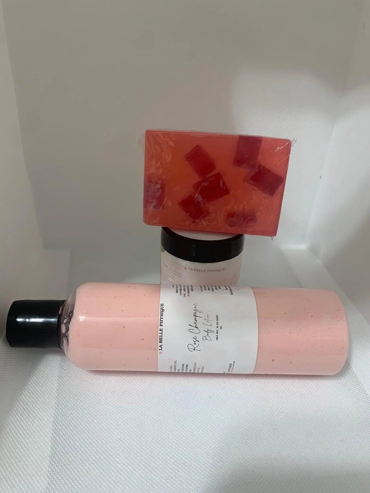 RADIANT BLISS SET: ROSE CHAMPAGNE LOTION & BAR SOAP